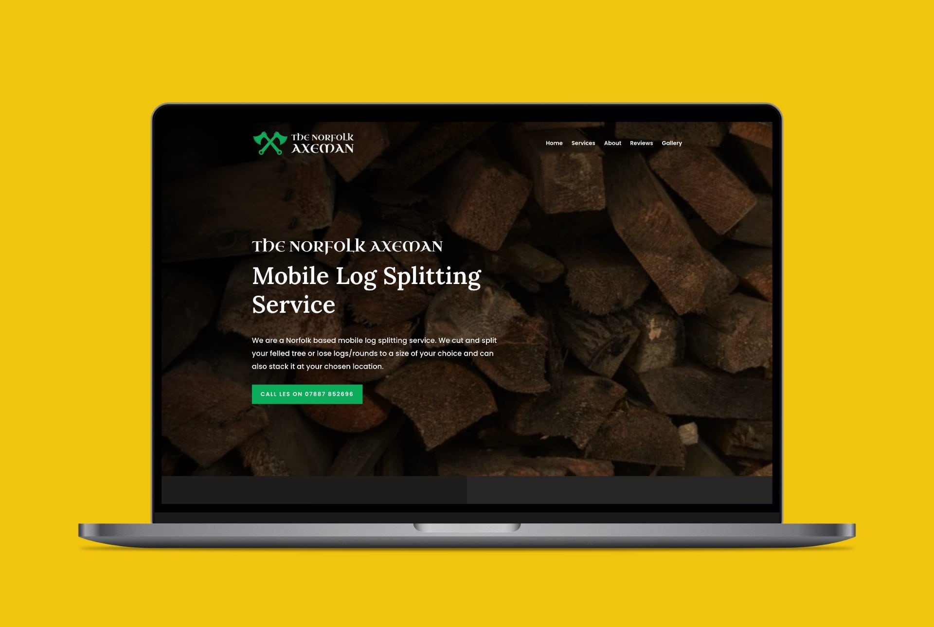 The Norfolk Axeman - Mobile Log Splitting Service