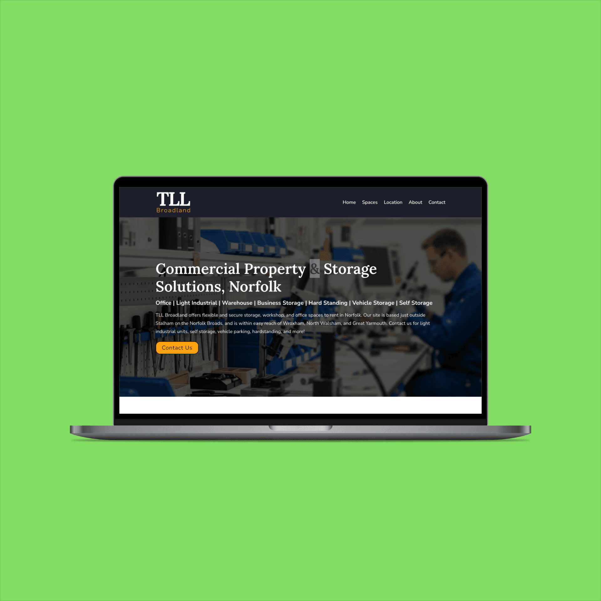 TLL Broadland Web Design Desktop View TLL Broadland Web Design Desktop View