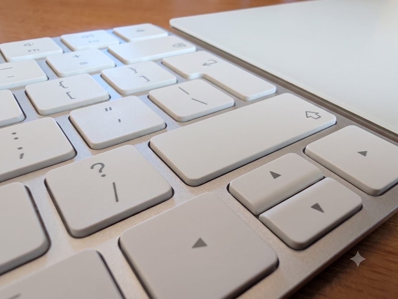 A photo of my keyboard - cleaned up with Gemini