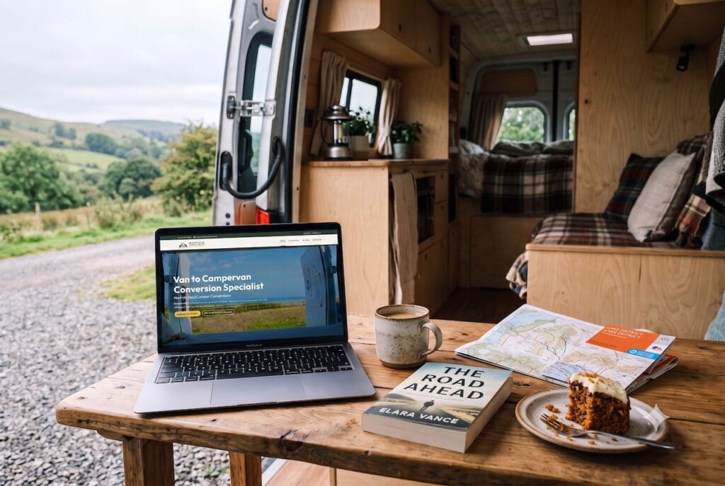 Campervan Conversion Website mockup